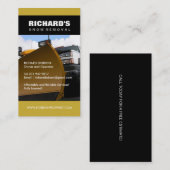 Sneeuwploeg Visitekaartje bedrijf (Voorkant / Achterkant)