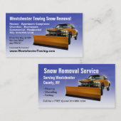 sneeuwploegen Visitekaartjes (Voorkant / Achterkant)