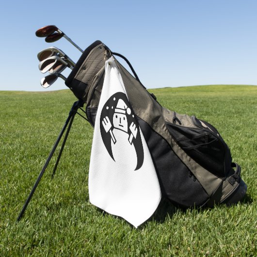 sneeuwpop golfhanddoek (Groen)