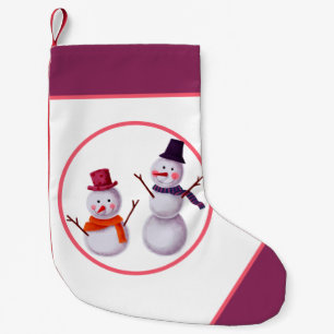 Sneeuwpop kleine kerstsok