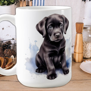 Sneeuwpop - Labrador Puppy - Black Labrador Koffiemok