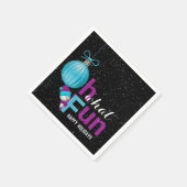 sneeuwpop met kerstversiering servet (Hoek)