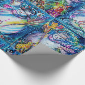 SNEEUWPOP MET UIL, KERSTBOOM EN SPEELGOED Winter Cadeaupapier (Hoek)