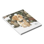 sneeuwpop notitieblok (Schuin)