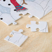 Sneeuwpop Puzzel (Zijkant)