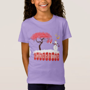 Sneeuwpop Regel Sneeuwpop die naar de Maan kijkt T-shirt