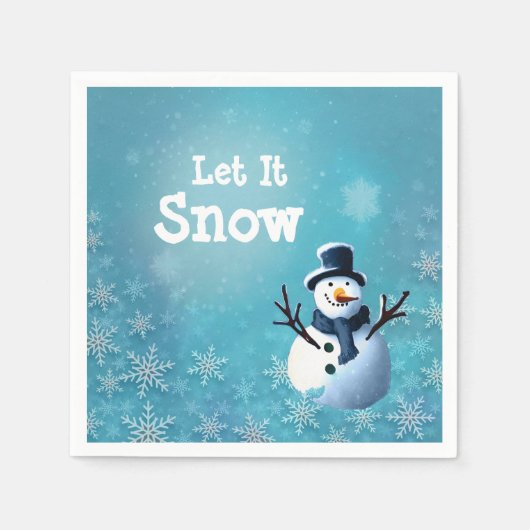 sneeuwpop servet (Voorkant)