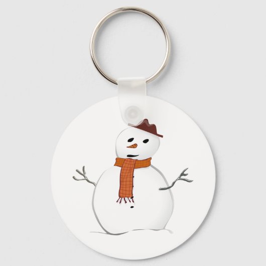Sneeuwpop Sleutelhanger (Voorkant)