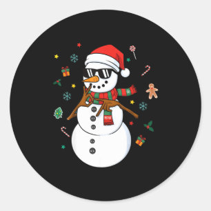 Sneeuwpop Zes Zeven Meme Kerst Kabouter 6 En 7 F Ronde Sticker