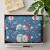 Sneeuwpoppen Bessen Candy Canes Kerstmis Tissuepapier (Geschenk)