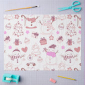 Sneeuwpoppen Kerstbomen Ornamenten Harten Kerst Tissuepapier (Craft)