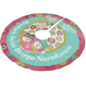 Sneeuwpoppen Poolse vrolijke kerstboomrok Kerstboom Rok (Gekanteld)