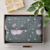 Sneeuwpoppen Sneeuwvlokken Greenery Kerstmis Tissuepapier (Geschenk)