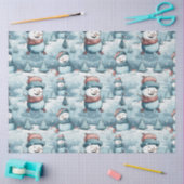 Sneeuwpoppen, sneeuwvlokken & kerstbomen tissuepapier (Craft)