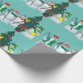 sneeuwpopslag 15c cadeaupapier (Hoek)