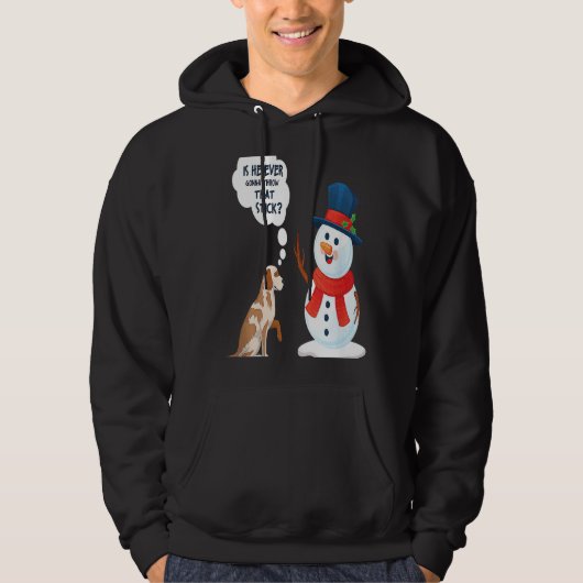 sneeuwpopsneeuwpopje koude winter hoodie (Voorkant)