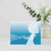 sneeuwprinses briefkaart (Staand voorkant)