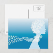 sneeuwprinses briefkaart (Voorkant / Achterkant)