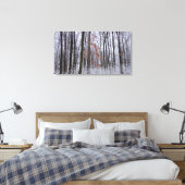 sneeuwpuinfotografie winterlandschap canvas afdruk (Insitu (Slaapkamer))