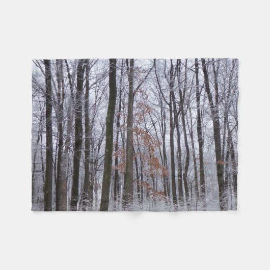 sneeuwpuinfotografie winterlandschap fleece deken (Voorkant (Horizontaal))