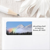 Sneeuwregenboog in de bergen Return Address Label (Insitu)