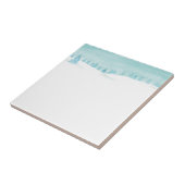 Sneeuwrijk winterbos landschap met sparren tegeltje (Zijkant)