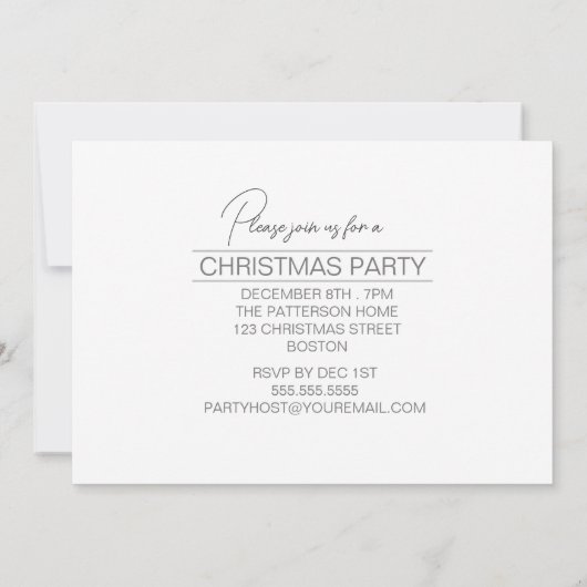 Sneeuwrijke berken Bomen Kerstfeest Dusty Blu ID10 Kaart (Achterkant)