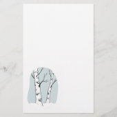 Sneeuwrijke Colorado Aspen Tree Briefpapier (Voorkant)