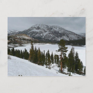 Sneeuwrijke Ellery Lake California winterlandschap Briefkaart