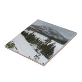 Sneeuwrijke Ellery Lake California winterlandschap Tegeltje (Zijkant)