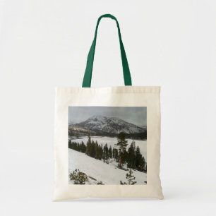 Sneeuwrijke Ellery Lake California winterlandschap Tote Bag