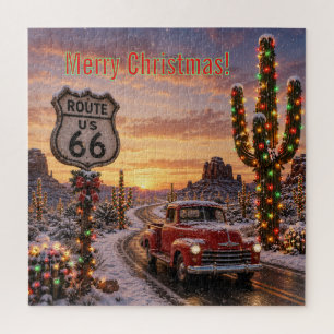 Sneeuwrijke Route 66 Familie Spelletjesavond Legpuzzel