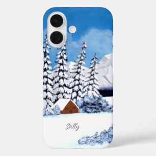 Sneeuwrijke Winter Helder Apple Iphone Hoesje