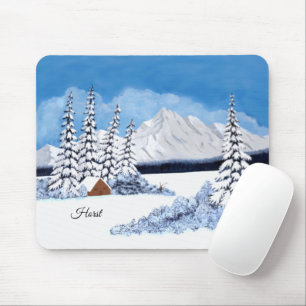 Sneeuwrijke Winter Muismat