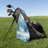 Sneeuwrijke winterberg golfhanddoek (Groen)