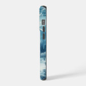 Sneeuwrijke winterberg iPhone hoesje (Linkerkant)