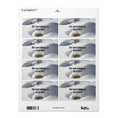 Sneeuwritfjes boven Rocks Book Identification Etiket (Full Sheet)