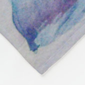 SneeuwRoos. Bloem Fleece Deken (Hoek)