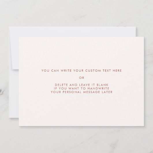 Sneeuwroze naar mijn schoonmoeder-in-law trouwdagk kaart (Achterkant)