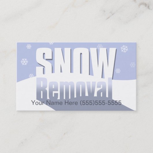 Sneeuwruiming Professional-Sjabloon voor marketing Visitekaartje (Voorkant)