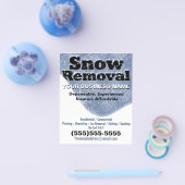 sneeuwruiming Sjabloon winterploegen Flyer (Enkel)
