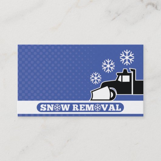 sneeuwruimingsservice visitekaartje (Voorkant)