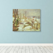 sneeuwscène canvas afdruk (Insitu (Houten vloer))
