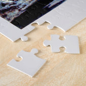 Sneeuwscène in de koude ochtend legpuzzel (Zijkant)