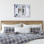 Sneeuwscène op Canvas Afdruk (Insitu (Slaapkamer))