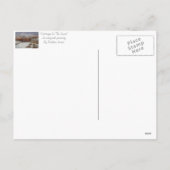 sneeuwscène op het platteland tijdens kerstmis feestdagenkaart (Achterkant)