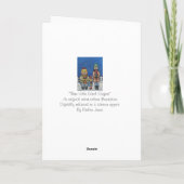 sneeuwscène rond kerst feestdagen kaart (Achterkant)