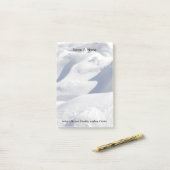 Sneeuwschijven en schaduwfoto's post-it® notes (Op bureau)