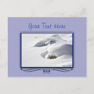 Sneeuwschijven over Rocks Schilderachtig Beauty Fo Briefkaart