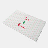 Sneeuwschild voor kerstmis deurmat (Schuin)